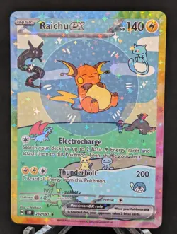 BUBBLE RAICHU EX POKEMON CARD * FAN ART * MEW FRIENDS Paldean 232/091 - Image 1