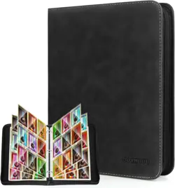Trading Card Binder for TCG, PM, MTG, OPCG, YGO - Holds 900 Cards, 9 Pockets - Image 1