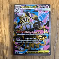 Pokemon card TCG: Pitch Black Mega Chandelure ex 099/084 Ultra Rare full art - Image 1