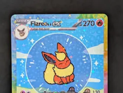 BUBBLE FLAREON EX POKEMON CARD * FAN ART * MEW FRIENDS Paldean 232/091 - Image 2