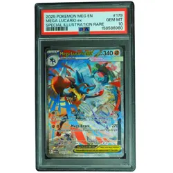 Mega Lucario ex #179/132 Mega Evolution SIR Holo PSA 10 Pokemon Card*TEW - Image 1