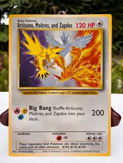 JUMBO Pokemon Promo Card Legendary Birds Articuno, Moltres & Zapdos Nintendo #3 - Image 1