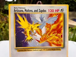 JUMBO Pokemon Promo Card Legendary Birds Articuno, Moltres & Zapdos Nintendo #3 - Image 2