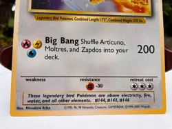 JUMBO Pokemon Promo Card Legendary Birds Articuno, Moltres & Zapdos Nintendo #3 - Image 4