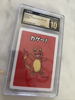 CGC PRISTINE 10 Charmander Pokemon Playing Cards JPN Old Maid - Image 1