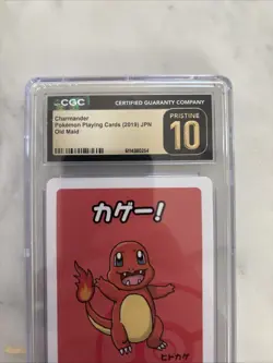 CGC PRISTINE 10 Charmander Pokemon Playing Cards JPN Old Maid - Image 2
