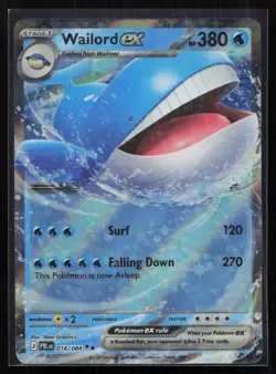 Wailord ex - 016/084 ME05: Pitch Black Pokemon TCG Card - Image 1