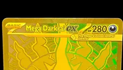 Pokemon Mega Darkrai Ex #120/084 ME Pitch Black (Gold Card)🔥🔥 - Image 4