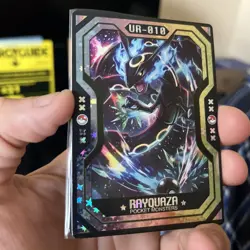 Pokemon non-TCG Chinese Mengka 2.0 UR Unstoppable Card Rayquaza #010 - Image 2