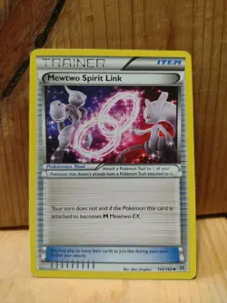 Pokemon Card 2015 TRAINER /ITEM: Mewtwo Spirit Link 144/162 - Image 1