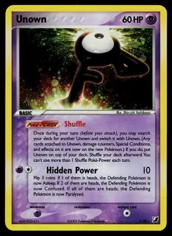 Pokemon Card - Unown (F) Unseen Forces F/28 Holo Rare - Image 1