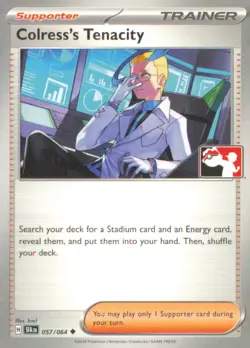 COLRESS'S TENACITY (COSMOS HOLO) 057/064 PRIZE PACK SERIES CARDS POKEMON NM - Image 1