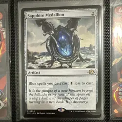Wizards of the Coast MTG Sapphire Medallion MH3 Rare Regular Artifact 0296 EN - Image 1