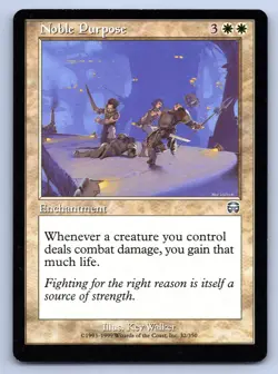 MTG Noble Purpose Normal U Mercadian Masques (MMQ) 32 LP Magic - Image 1