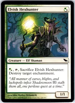 Elvish Hexhunter 226 C Shadowmoor Magic the Gathering MTG LP - Image 1