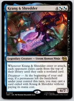 Krang & Shredder 0153 Rare Teenage Mutant Ninja Turtles Magic: The Gathering NM - Image 1