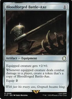 Bloodforged Battle-Axe Normal R Universes Beyond: Fallout 226 NM - Image 1