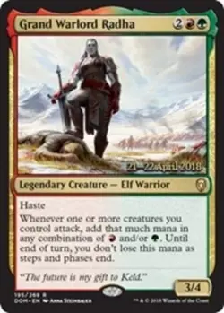 MTG Grand Warlord Radha - Foil - Prerelease Promo, Prerelease & Release Promos, - Image 1