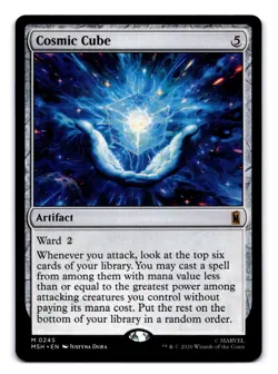 MTG Cosmic Cube NM M 245 Marvel Super Heroes - Image 1