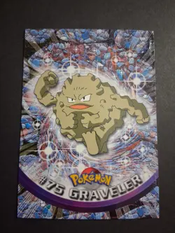 LP #75 Graveler Pokemon 1999 Topps TV Animation Edition Series 1 Blue Logo List1 - Image 1