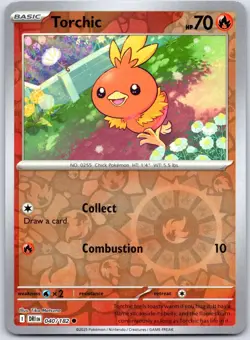 Torchic 040/182 Common Destined Rivals Pokemon Reverse Holo Near Mint - Image 1