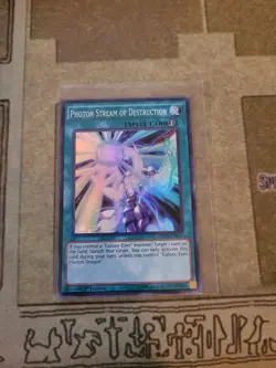 YUGIOH PHOTON STREAM OF DESTRUCTION WSUP-EN011 SUPER 1ST ED NM - Image 1