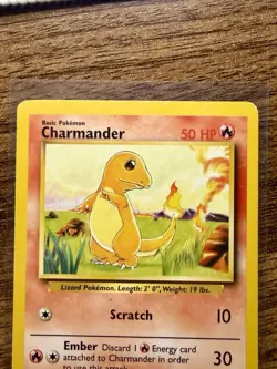 Charmander 46/102 Base Set Unlimited Common English 1999 - LP - MP - Image 3