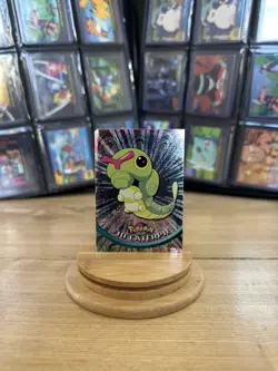 1999 Topps Pokemon Caterpie #10 TV Animation Series 1 Textured Holo - Image 1