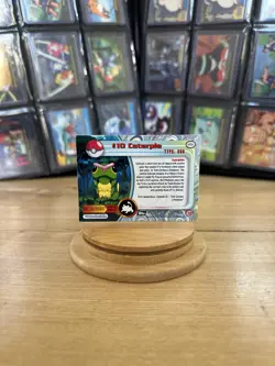1999 Topps Pokemon Caterpie #10 TV Animation Series 1 Textured Holo - Image 2