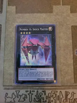 YUGIOH NUMBER 16: SHOCK MASTER CT09-EN014 SUPER LIMITED ED NM - Image 1