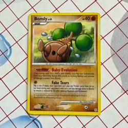 Pokemon TCG Bonsly 71/130 Diamond & Pearl 2007 Common Regular English Basic 40HP - Image 1