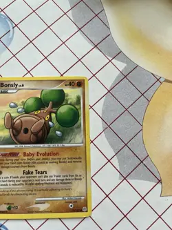 Pokemon TCG Bonsly 71/130 Diamond & Pearl 2007 Common Regular English Basic 40HP - Image 3