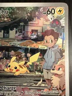 Pikachu 173/165 Illustration Rare 151 Pokemon Holo Near Mint - Image 3