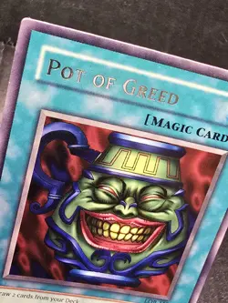 Pot of Greed LOB-119 The Legend of Blue Eyes White Dragon Unlimited Rare LP - Image 2