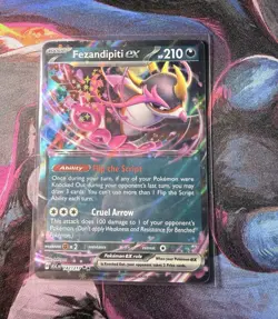 Pokemon TCG Fezandipiti ex 142/217 Holo Double Rare ENG Ascended Heroes - Image 1
