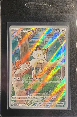 Meowth Full Art IR 106/094 Pokemon TCG Phantasmal Flames Illustration Rare NM* - Image 3