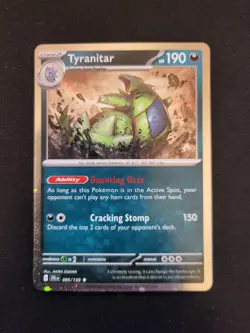 Tyranitar 095/159 (Cosmos Holo) Rare Journey Together Pokemon Near Mint - Image 1