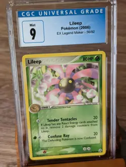 2006 Pokemon Ex Legend Maker Lileep #56 CGC Mint 9 - Image 1