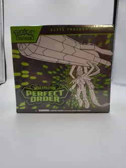 POKEMON TCG: Mega Evolution—Perfect Order Elite Trainer Box, Sealed Box is Worn - Image 3