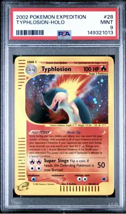 2002 Pokemon Expedition #28/165 Typhlosion Holo PSA 9 MINT - Image 1