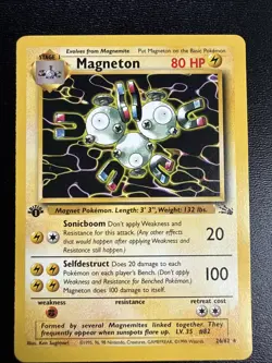 FREE SHIPPING Magnetron 1st Edition No. 26 Pokemon Fossil Non Holo - Image 1
