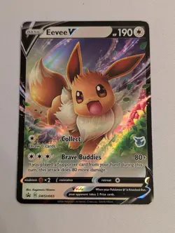 Eevee V (Eevee Stamped) SWSH065 Holo Promo Battle Academy 2022 MP - Image 1
