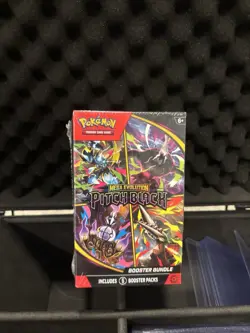 Pokemon TCG Mega Evolution Pitch Black Booster Bundle 6 Packs New Sealed - Image 1