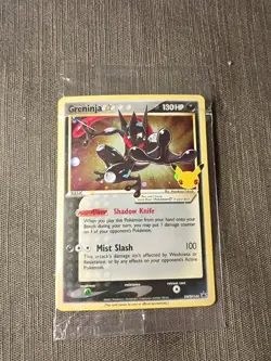 SEALED Greninja Gold Star SWSH144 Pokemon Celebrations Holo Swirl Near Mint+ - Image 2