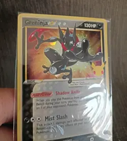 SEALED Greninja Gold Star SWSH144 Pokemon Celebrations Holo Swirl Near Mint+ - Image 3