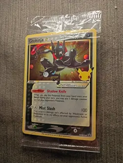 SEALED Greninja Gold Star SWSH144 Pokemon Celebrations Holo Swirl Near Mint+ - Image 4