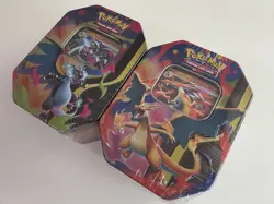 Pokemon Mega Glurak X & Y ex Tin Box Bundle Deutsch OVP Sealed 2er Set - Image 2