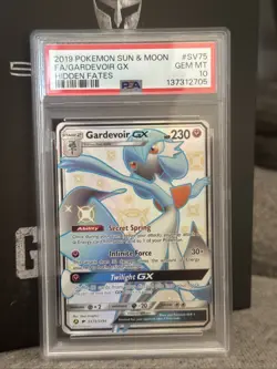Pokemon PSA 10 Gardevoir GX SV75/SV94 Sun & Moon Hidden Fates Shiny Vault Mint - Image 1