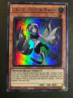 Yugioh Lyrilusc - Celestine Wagtail LED8-EN036 Ultra Rare 1st Ed NM Pack Fresh! - Image 1