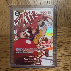 Monkey D. Luffy Round 1 One Piece Promo English NEAR MINT/MINT - Image 1